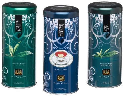 Silkenty Black Tea Canister Gift Set, 3.07-Ounce Boxes (Pack of 2) by Ceylon Teas