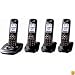 Panasonic KX-TG7534B DECT 6.0 PLUS Expandable Digital Cordless Answering System with 4 Handsets