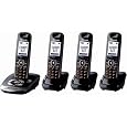 Panasonic KX-TG7534B DECT 6.0 PLUS Expandable Digital Cordless Answering System with 4 Handsets