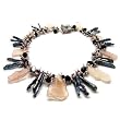 HinsonGayle DIVA Collection "Destiny" Peacock Biwa Pearl and Rose Quartz Necklace