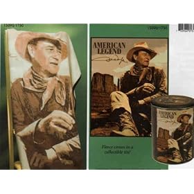 John Wayne Fleece Throw with Tin Canister