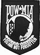 Black Military POW MIA Sew On Patch w/Emblem