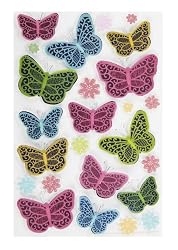 Martha Stewart Crafts Modern Damask Butterflies Stickers