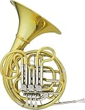 Hans Hoyer Myron Bloom 7802 Bb/F Double French Horn String Mechanism, Yellow Brass