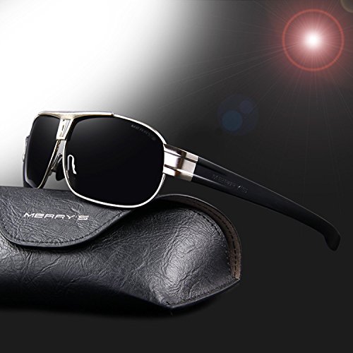 MERRY'S 2016 Sports Polarized Sunglasses for Men Driver Golf Metal Frame S8506