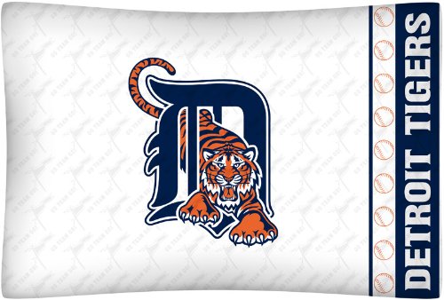 Best Quality Micro Fiber Pillow Case - Detroit Tigers MLB /Color White Size Stan