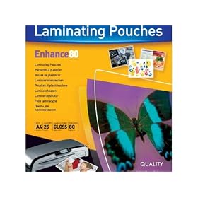 Fellowes Laminating Pouches A4 80mic 25 Pack