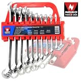 Buy 11 Pc Neiko CrV Silver Wrench Set Metric by Neiko