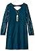 Speechless Girls' L/S Lace Necklace Dress