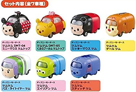 Tomica Disney Motors Tsum Tsum 2nd season seven cored Set Miniature Car Toy