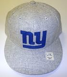NFL Men's New York Giants Classics Flat Visor Flex Hat - Tw93Z (Grey  , Large/X-Large)