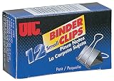 Officemate Small Binder Clips, Black, 12 Boxes of 1 Dozen Each (144 Total) (99020)