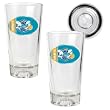 New Orleans Hornets NBA 2pc Pint Ale Glass Set with Basketball Bottom - Oval Logo
