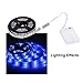 TEQIN 200CM 5050 Waterproof IP65 RGB LED Strip Lights with Battery Box Lamp 4.5V for Home Outdoor Lighting Craft Hobby Light Decoration
