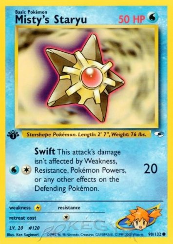 Misty's Staryu - Gym Heroes - 90 [Toy]