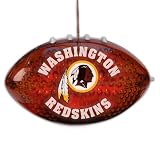 4" NFL Washington Redskins LED Light-Up Football Christmas Ornament