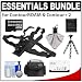 Hiking Essentials Bundle for ContourROAM, ContourROAM 2 & Contour+ 2 Action Camcorders with Chest Mount + 32GB Card + Case + Accessory Kit