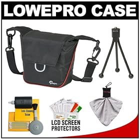 Lowepro Compact ILC Courier 80 Interchangeable Lens Digital Camera Case (Black) with Accessory Kit for Sony Alpha NEX-C3, NEX-5N, NEX-7, Olympus OM-D EM-5, E-P3, E-PL2, E-PL3, E-PM1 & Panasonic Micro 4/3 Digital Cameras