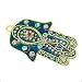 Swarovski Crystals Chamsa Hamsa Decoration Plaque Kaballah Kabbalah Blue Pink Wall Hanging FREE SHIP! Certificate of Authenticity