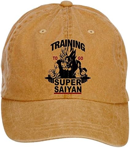 BABALAA Training to go Super Saiyan Washed Cotton Twill Cap with Adjustable Velcro
