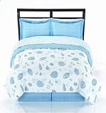 Seashells, Beach Themed, Nautical Queen Comforter Set (8 Piece Bed In A Bag)