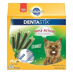 PEDIGREE DENTASTIX Fresh Toy/Small Treats for Dogs 12.66 Ounces 51 Count