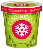 Ciao Bella Strawberry Chardonay Sorbetto, 16-Ounce Cups (Pack of 4)
