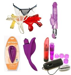 Fantasy Lingerie Wireless Vibrating Panties and Rabbit Pearl Vibrator Sex Toy Collection