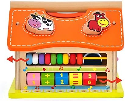 Kids Baby Educational Toys Wooden Building Block Toddler toys for 1/2/3 Year boys girls Learning Toy Tool Instruments -Improving kidsCoordinating Kids Eye And Hand Movements