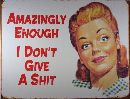 Amazingly Enough Metal Sign by Desperate Enterprises Inc