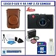 Leica D-Lux 4 10.1MP 2.5X Digital Camera (Black) + Leica Leather Carry Case (Brown) + Willoughby's 8GB Travelers Package