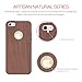 iPhone 5s Case, Slicoo Nature Series Bamboo Wood Slim Covering Case for iPhone 5 5s (Rose Wood)