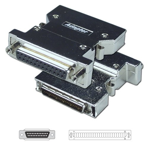 QVS SCSI HPDB50 (MicroD50) Male to DB25 Female Adapter