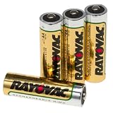 NiMH Rechargeable Batteries, Recharge up to 1000 Times, AA Size, 4 Pack RAYNM7154 by 