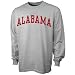 Alabama Crimson Tide Ash Vertical Arch Long Sleeve T-shirt