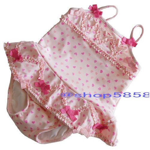 ケイトマック KATE MACK  heart&ribbon ベビー スイムウエア 水着 12M～4T(80cm～1050cm)