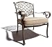 Strathwood Shaw Cast Aluminum Chair with Cushion, Set of 2 (Lawn & Patio)