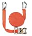 Produkt-Bild: Braun Spanngurt 2000 daN, zweiteilig, Farbe orange, 6 m L&auml;nge, 35 mm Bandbreite, mit Ratsche und Karabinerhaken
