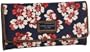 Tommy Hilfiger Mission Floral Continental Wallet,Medieval Blue,one size