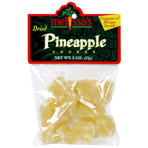 Melissa's Dried Pineapple Chunks, 3-Ounce Bags (Pack of 24) by Melissa's