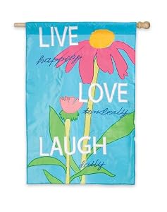 Live, Love, Laugh Regular Size Applique Flag