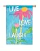 Live, Love, Laugh Regular Size Applique Flag