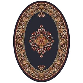 Stainmaster® Merkez Area Rug - Ebony (78"x109" Oval) by Stainmaster