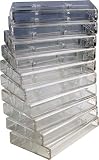 Norelco Plastic Cassette Cases, 10-Pack