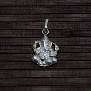 Pure Silver Ganesha Pendant