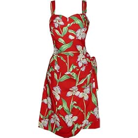 Orchid Panel (New Print) Hawaiian Aloha Sarong Dress