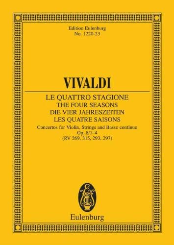 Violin Concerto Op. 8, No. 1 "Spring": Study Score
