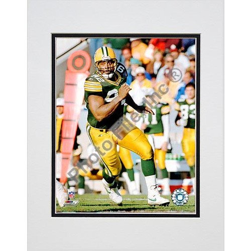 Photo FIle Green Bay Packers Reggie White Action Matted 8x10 Photo