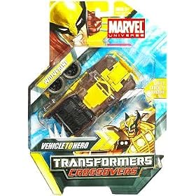 Marvel Transformers Crossovers Hybrid Action Figure Wolverine (Yellow and Brown Costume)