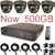 USA Security Store --- 4 Sharp CCD Day/Night Vision Color Cameras with 4 CH Security Surveillance DVR System Built-in 500GB HDD, Included 4x65FT video cables and Power Supplies KIT